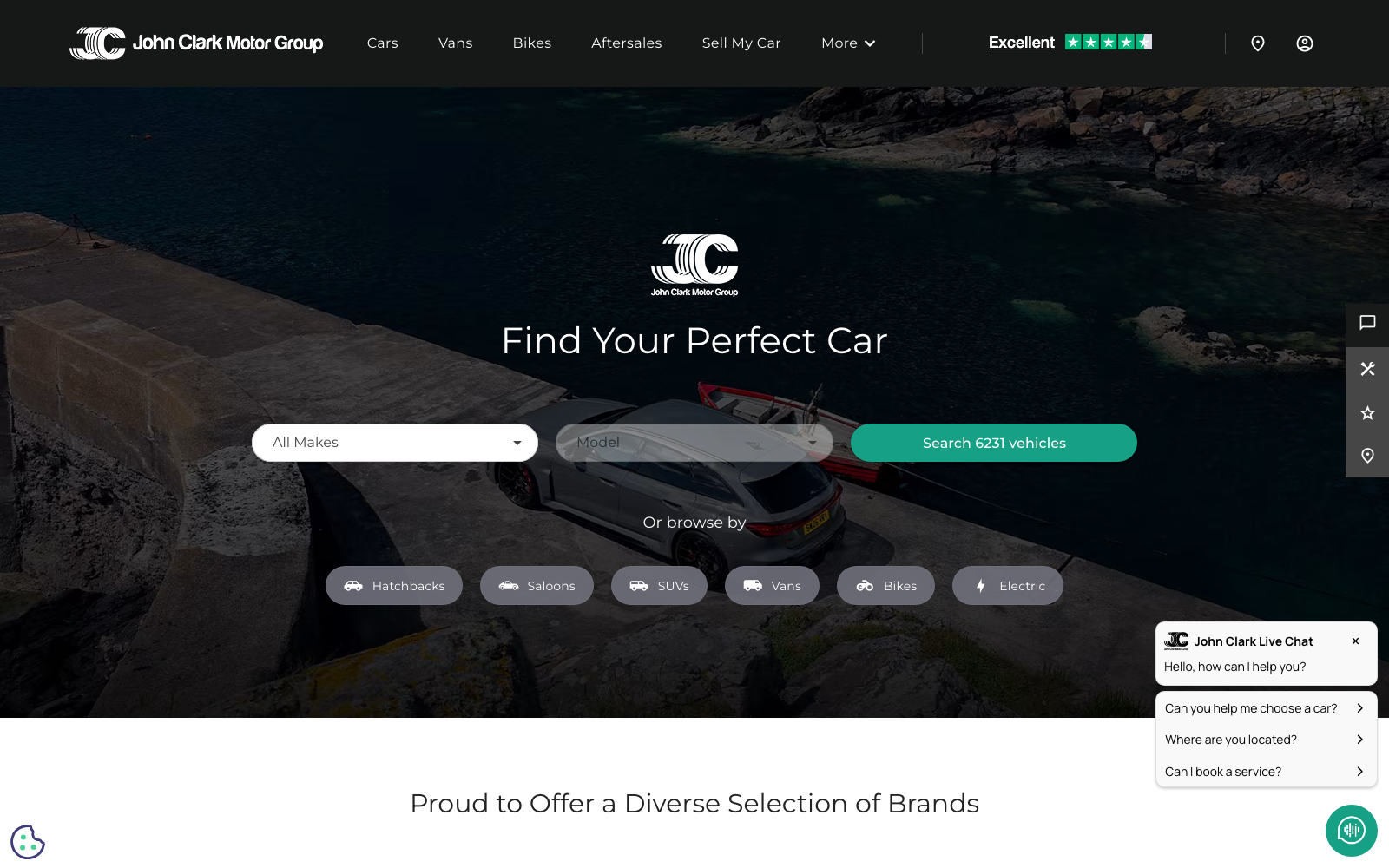John Clark homepage captured 2026-08-20 for the Car Dealerships 2026 industry analysis.